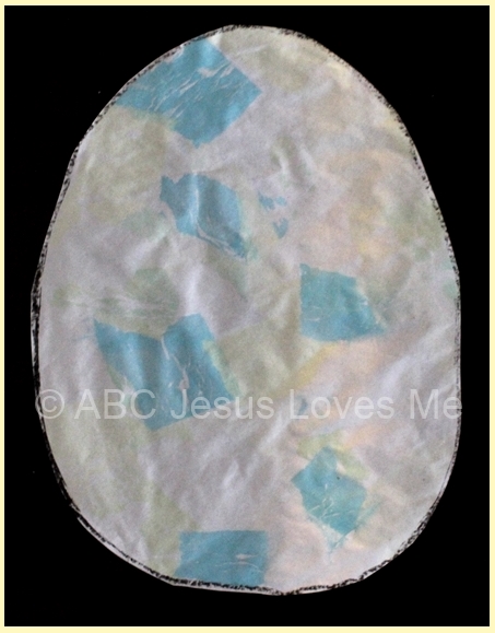 Tissue Paper Watermark Egg